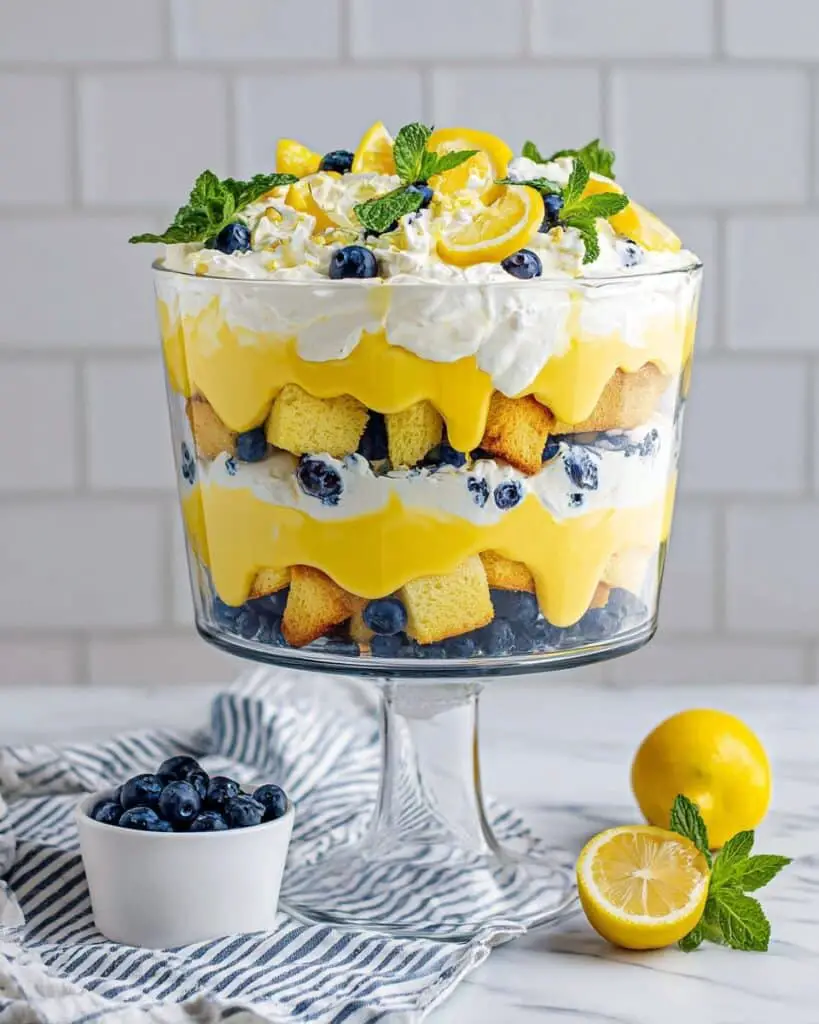 Layered Lemon Blueberry Trifle Recipe