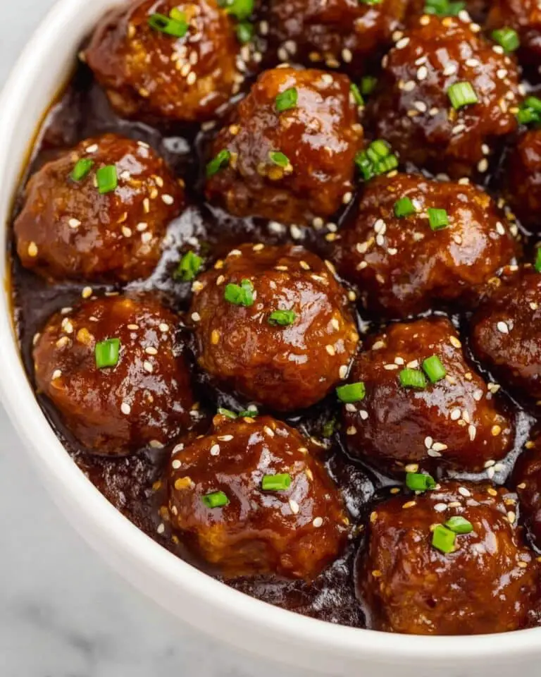 Crockpot Orange Chicken Meatballs Recipe