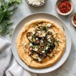 Pan-Seared Zucchini with Harissa Hummus Recipe