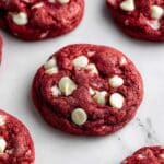 White Chocolate Chip Red Velvet Cookies Recipe