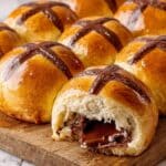Chocolate Chip Hot Cross Buns with Orange and Glaze Recipe