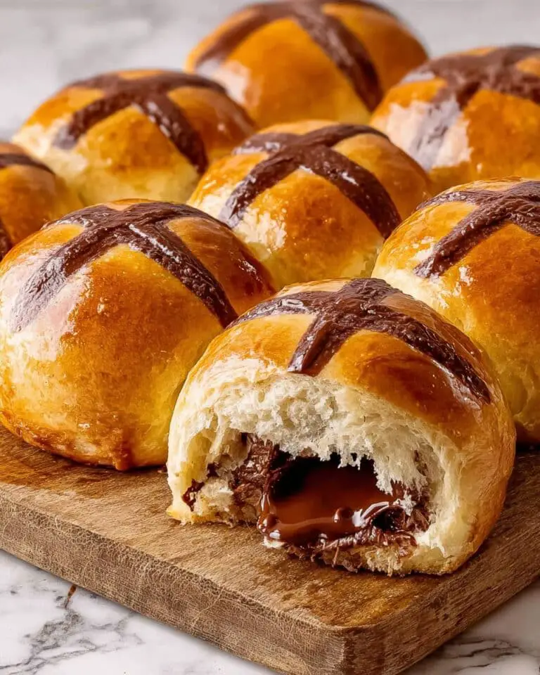Chocolate Chip Hot Cross Buns with Orange and Glaze Recipe