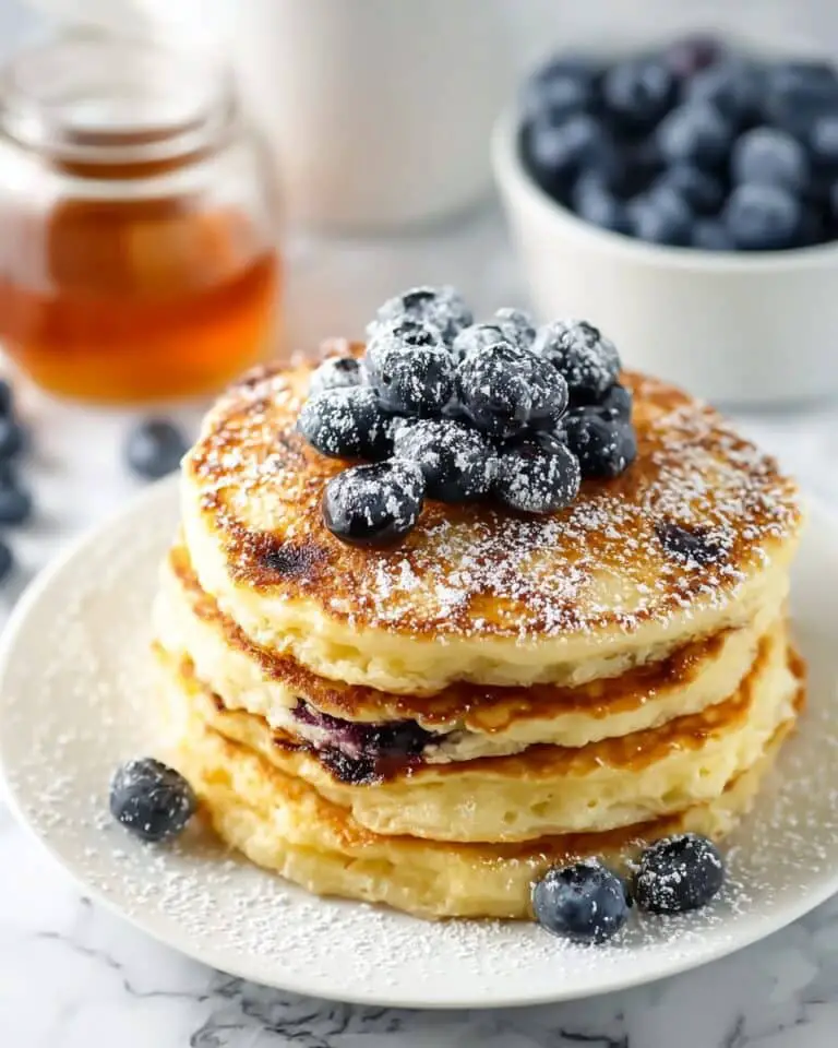Blueberry Lemon Ricotta Pancakes Recipe