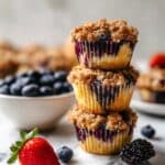 Mixed Berry Muffins with Cinnamon Streusel Topping Recipe