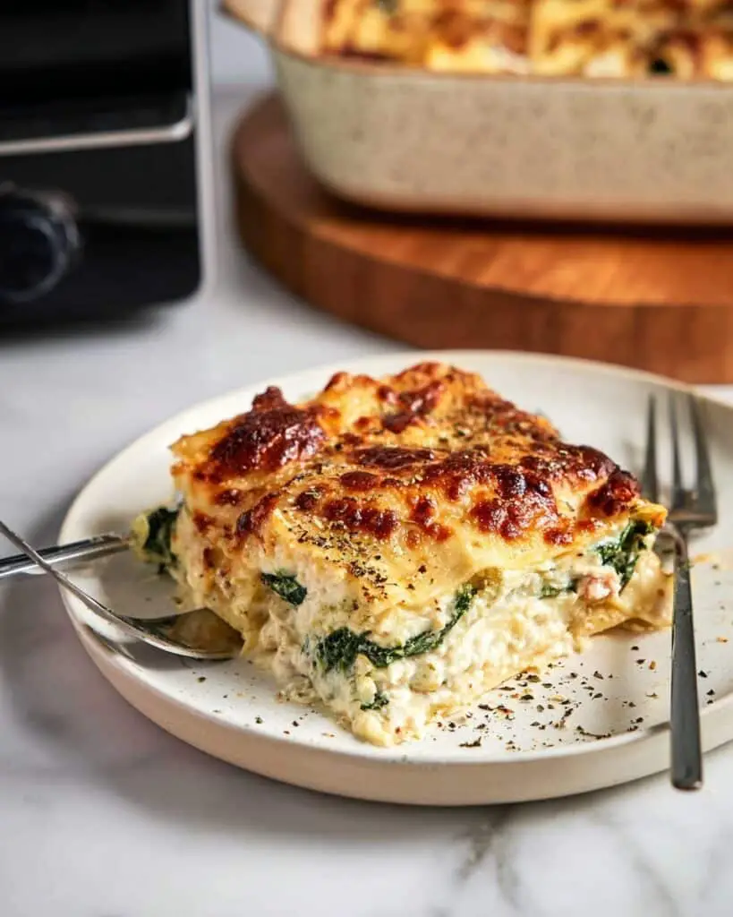 Air Fryer Chicken Alfredo Lasagna Recipe