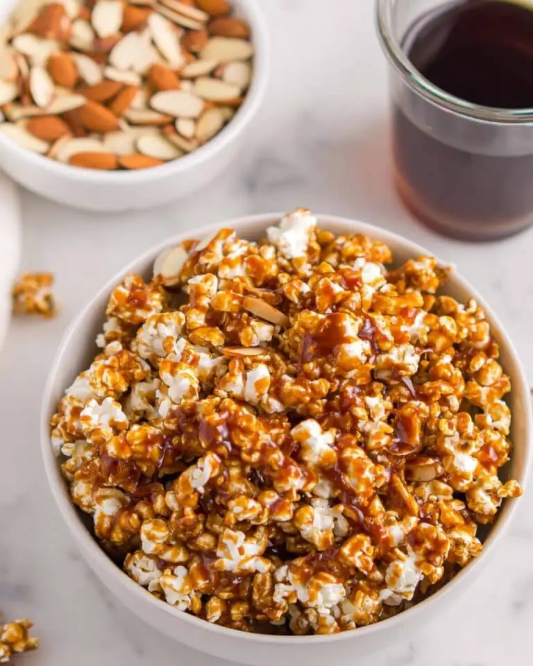 Healthy Caramel Nut Popcorn Recipe