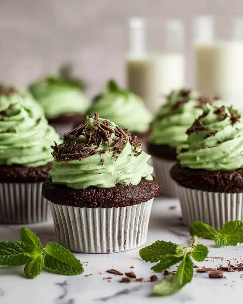 Mint Chocolate Chip Cupcakes Recipe