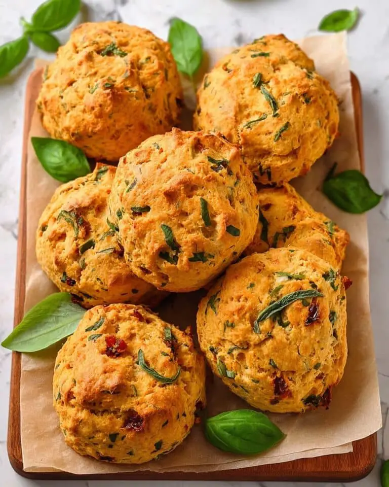 Chickpea Spinach Sundried Tomato Biscuits Recipe