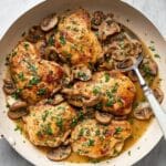 Creamy Chicken Scallopini with Mushrooms and Lemon Recipe