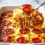 Bubble Up Pizza Casserole with Biscuits Recipe