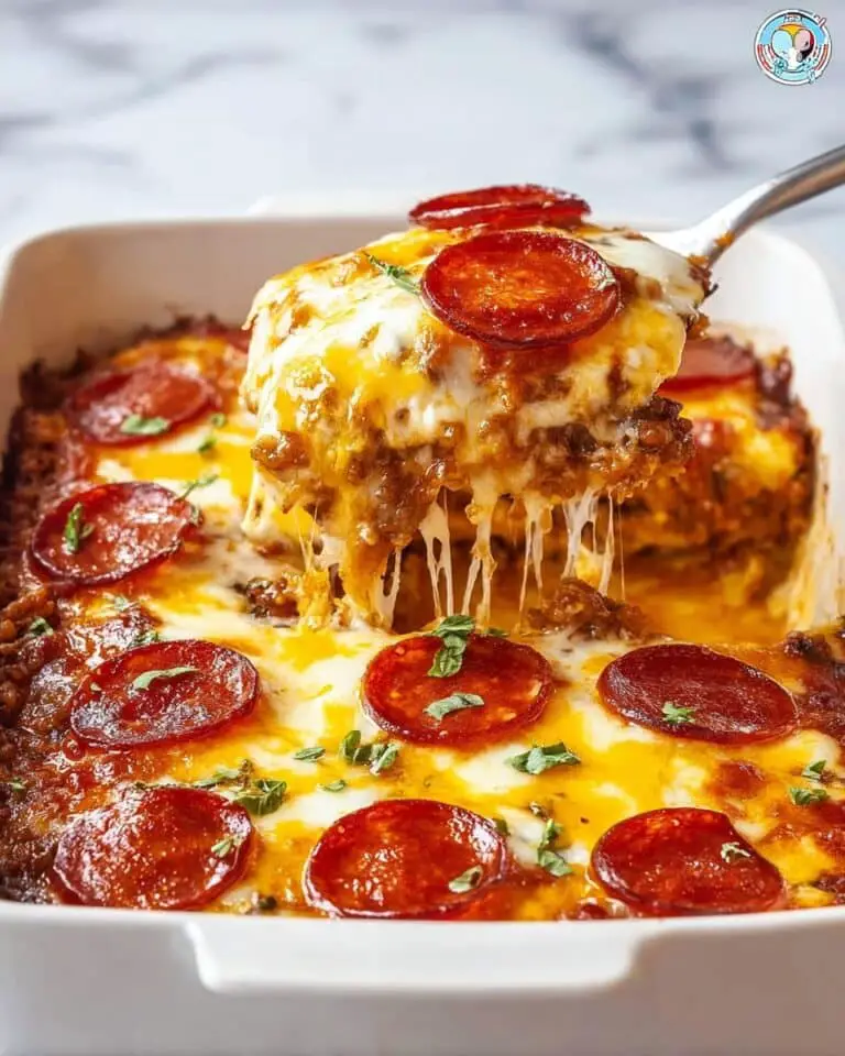 Bubble Up Pizza Casserole with Biscuits Recipe