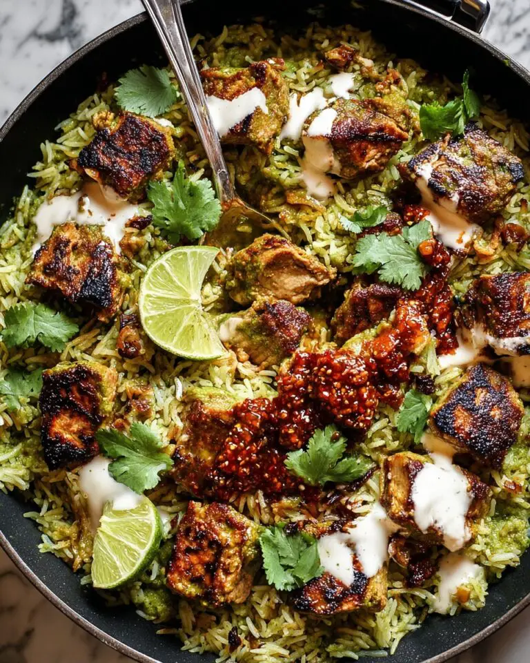 Skillet Chicken with Mexican Green Rice & Salsa Macha Recipe
