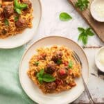 Tuscan Meatballs with Orzo Pasta Recipe