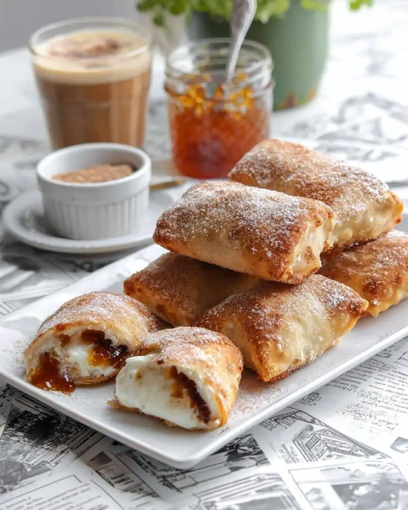 Air Fryer Cheesecake Egg Rolls Recipe