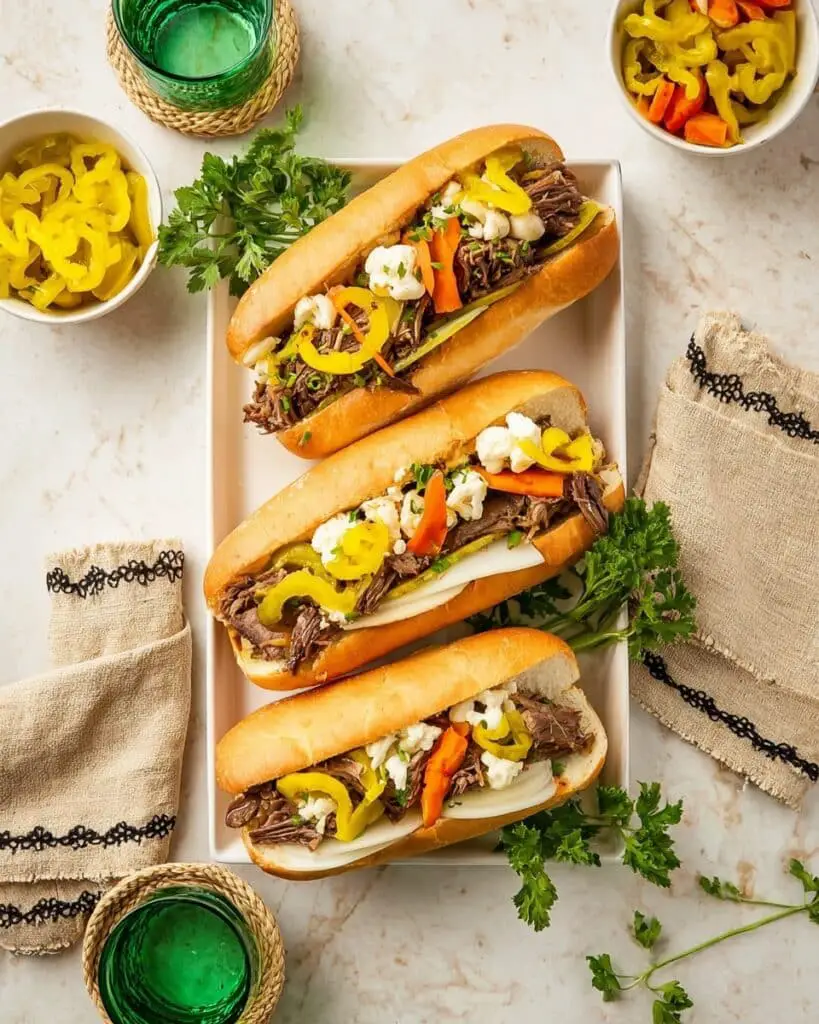 Slow Cooker Italian Beef Sandwich Recipe