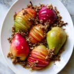 Maple Granola Stuffed Hasselback Baked Apples Recipe