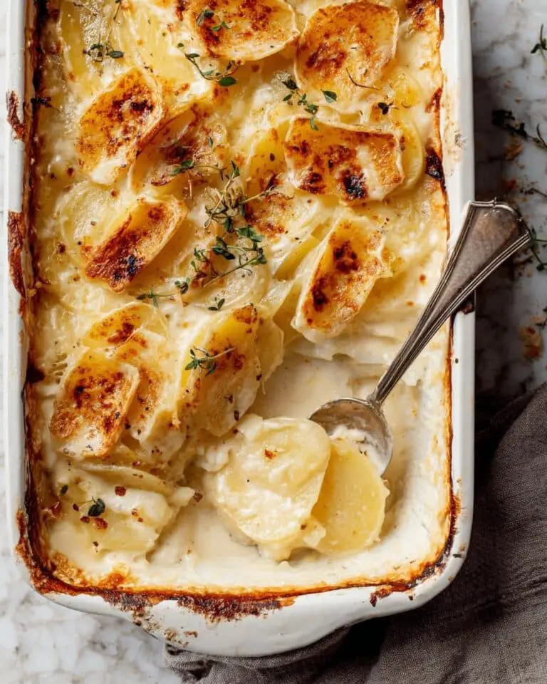 Cheesy Scalloped Potatoes with Camembert and Gruyère Recipe