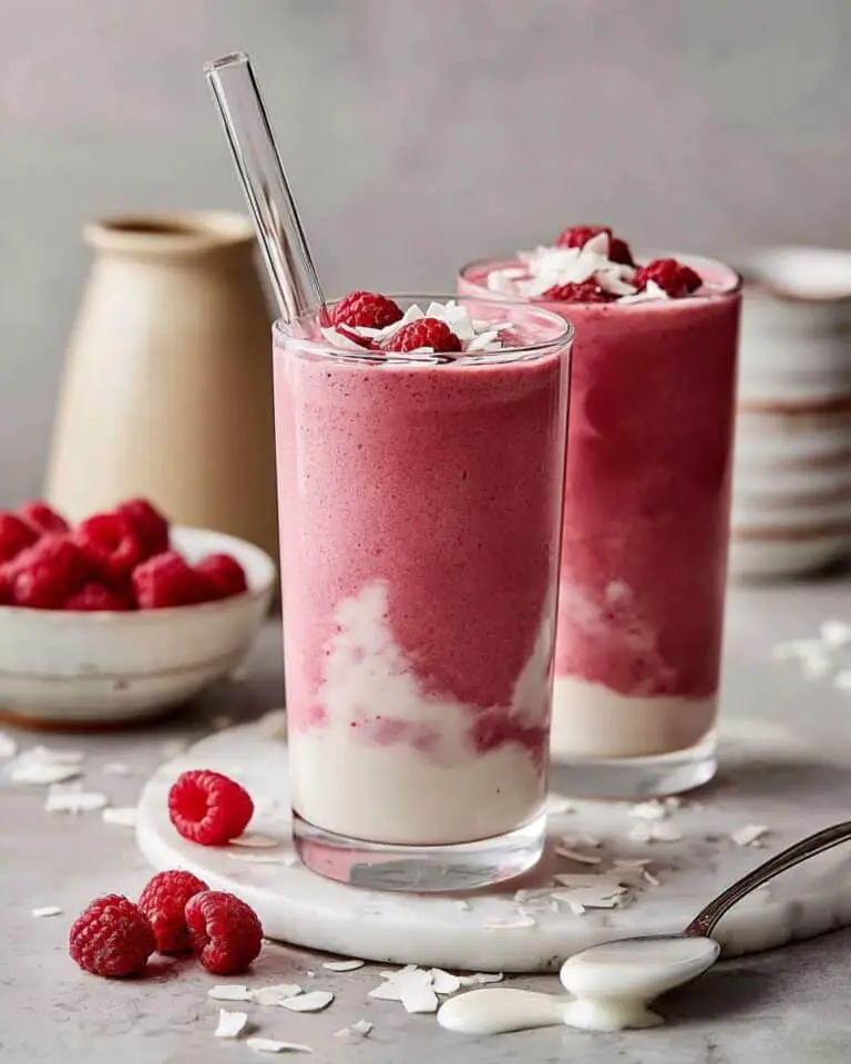 Raspberry Coconut Cloud Smoothie Recipe