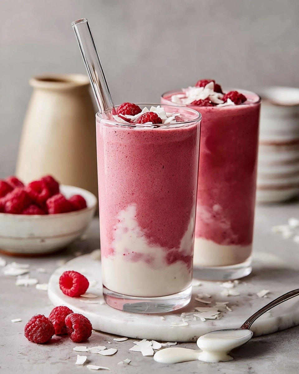 Raspberry Coconut Cloud Smoothie Recipe