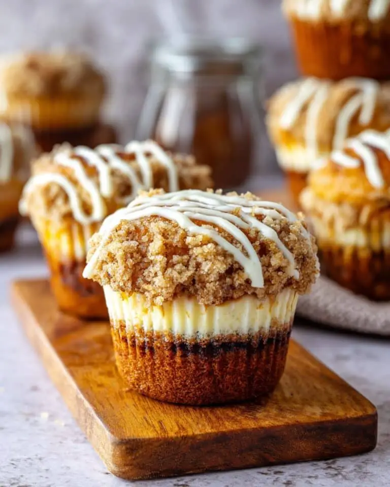Carrot Cake Muffins with Cream Cheese Filling and Glaze Recipe