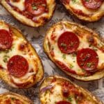 Crispy Air Fryer Pizza Potato Skins Recipe