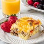 Overnight Sausage and Egg Breakfast Casserole Recipe