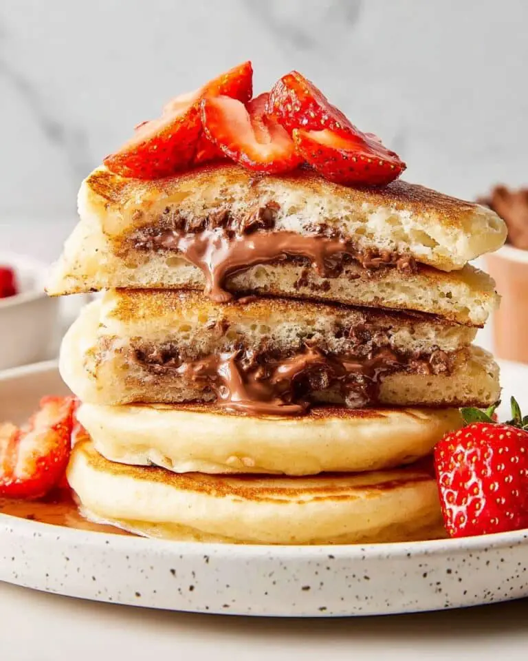 Nutella Stuffed Pancakes Recipe