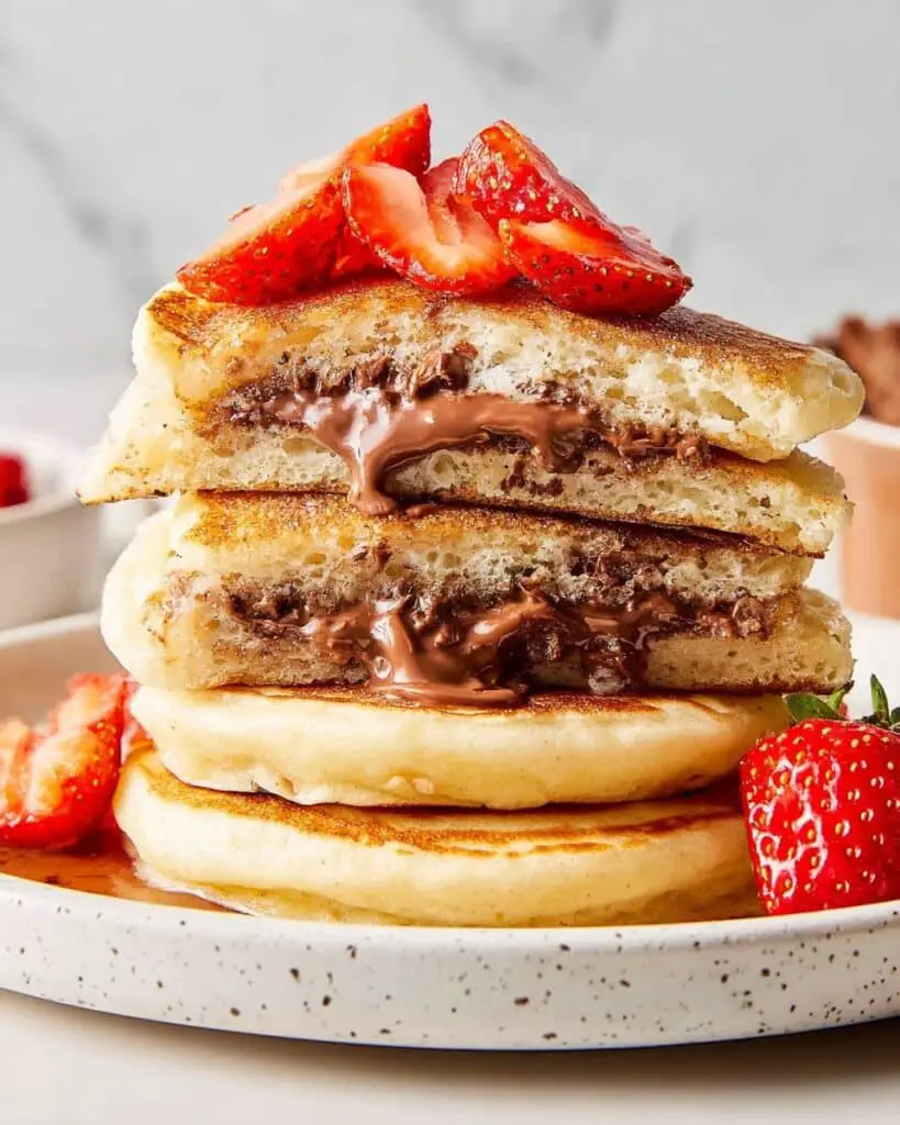 Nutella Stuffed Pancakes Recipe