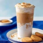 Fluffy Nutter Butter Latte with Marshmallow Cream Recipe