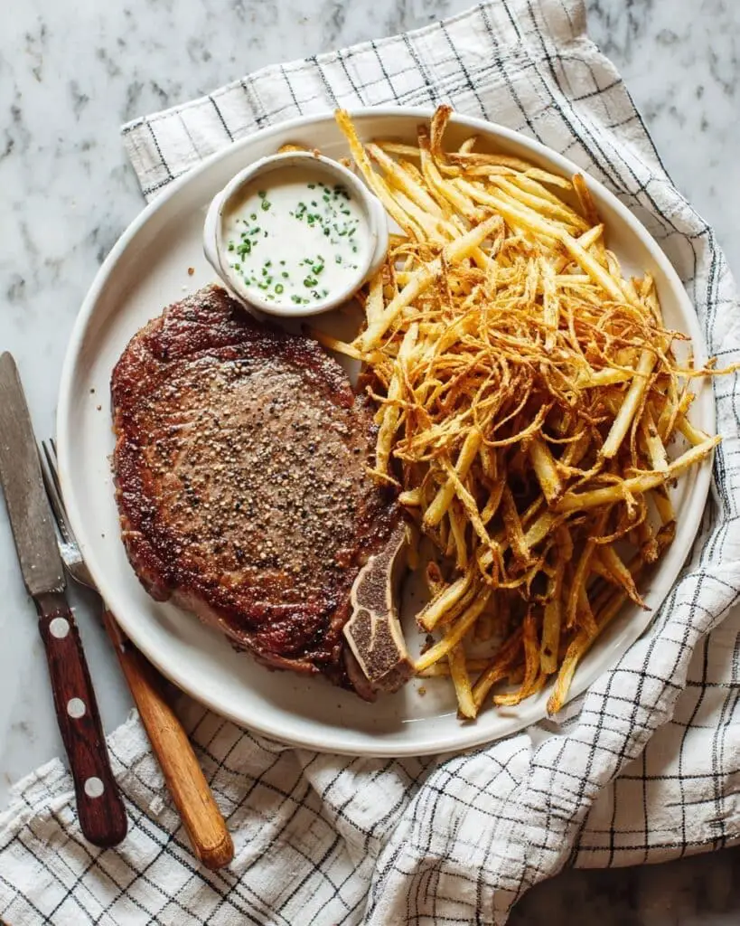Steak Frites with Truffle Aioli Recipe