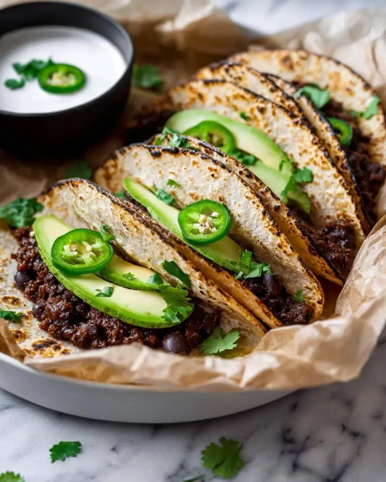 Oven-Baked Crispy Black Bean Tacos Recipe
