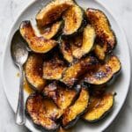Spiced Roasted Acorn Squash with Brown Sugar and Butter Recipe