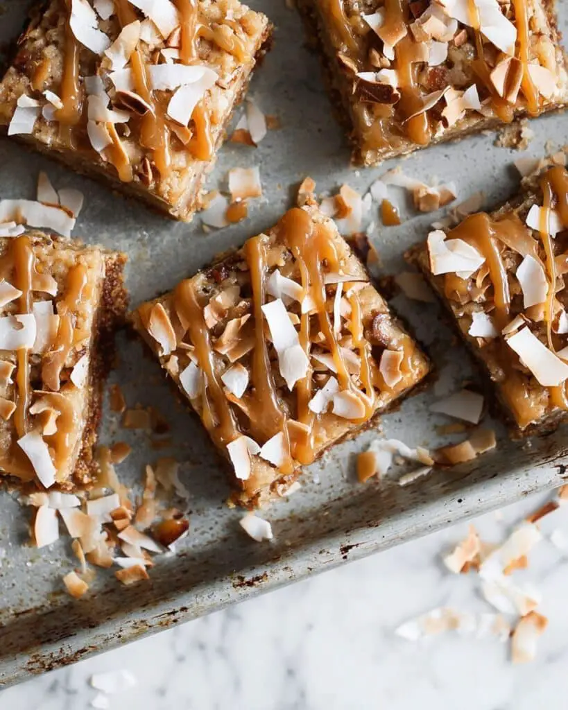 Coconut Caramel Pecan Bars Recipe