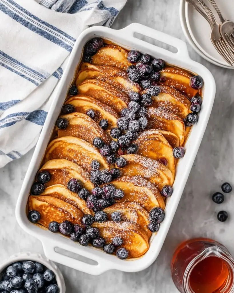 Blueberry Pancake Casserole Recipe