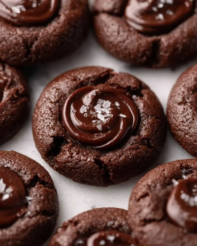 Chocolate Ganache Thumbprint Cookies Recipe