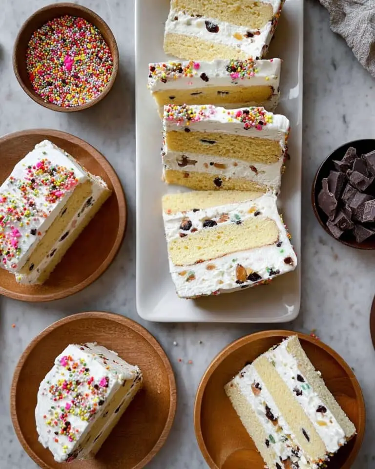 Vanilla Ice Cream and Pound Cake Layered Dessert Recipe