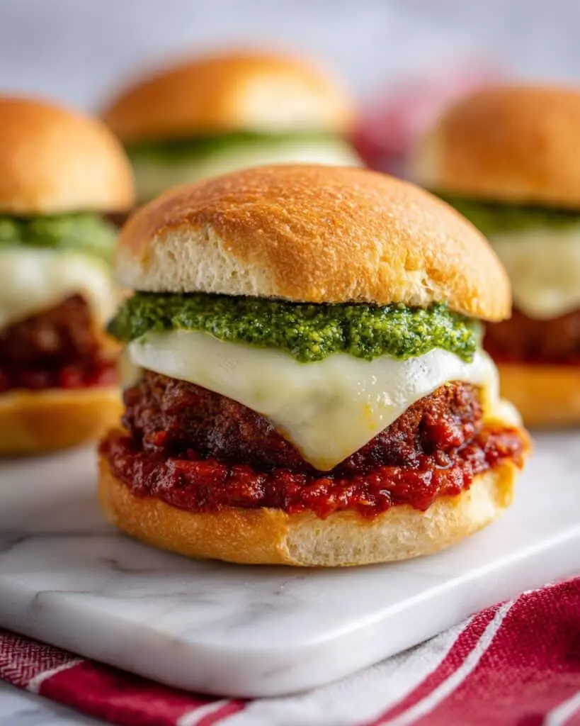 Gourmet Caprese Pesto Burger Recipe