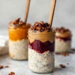 Peanut Butter and Jelly Overnight Oats Recipe