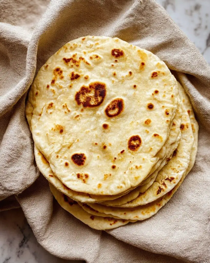 Homemade Soft Flour Tortillas Recipe