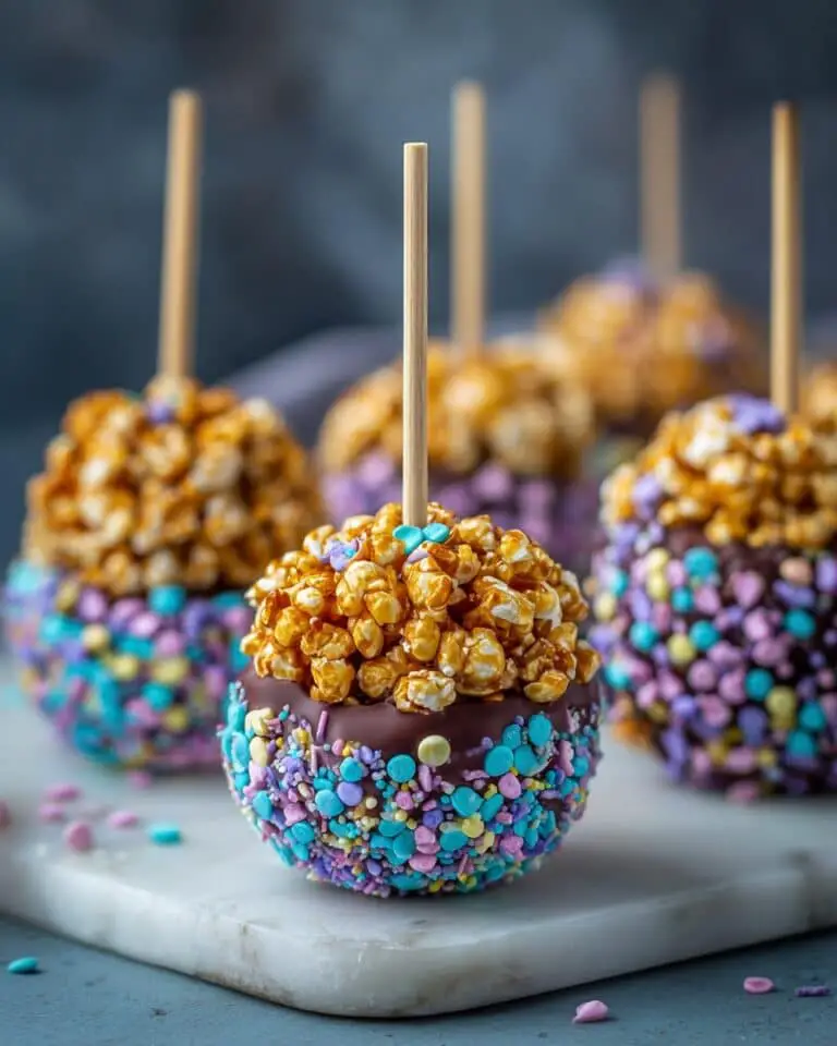 Chocolate Caramel Popcorn Balls Recipe