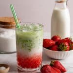 Iced Strawberry Matcha Latte Recipe
