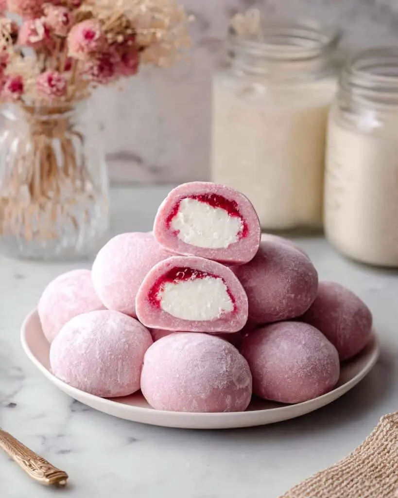 Strawberry Mochi Ice Cream Recipe