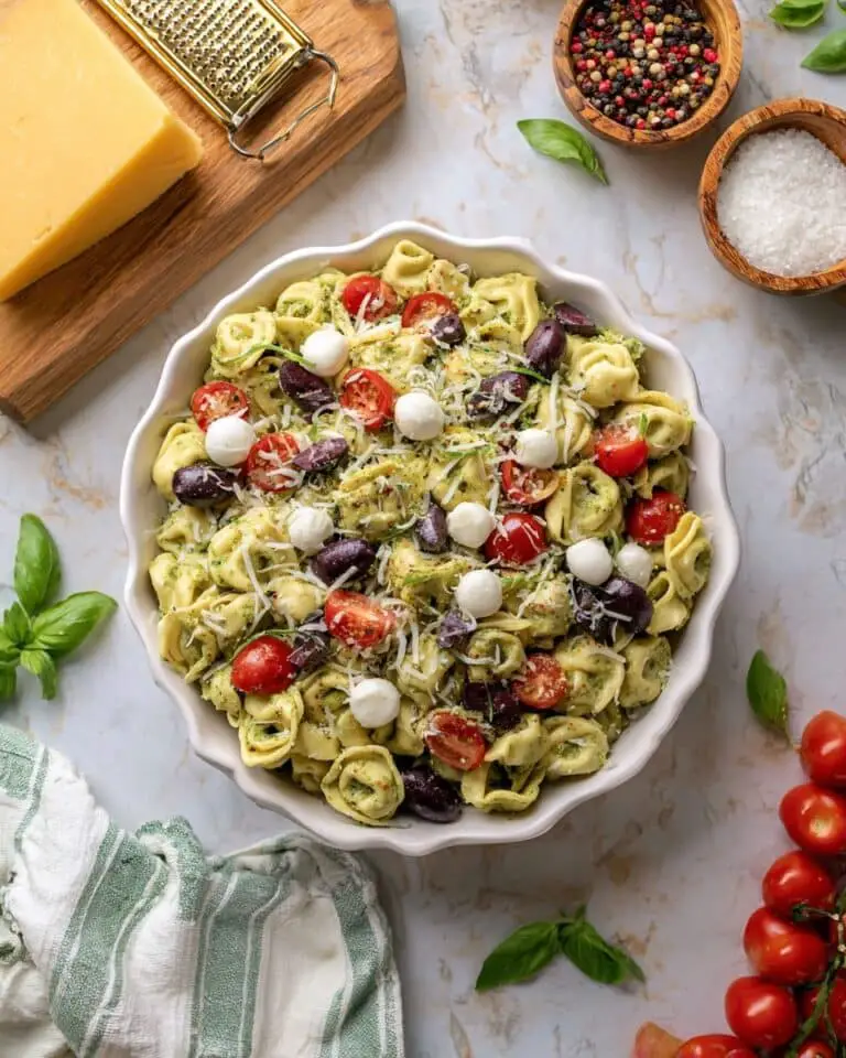 Pesto Tortellini Pasta Salad Recipe