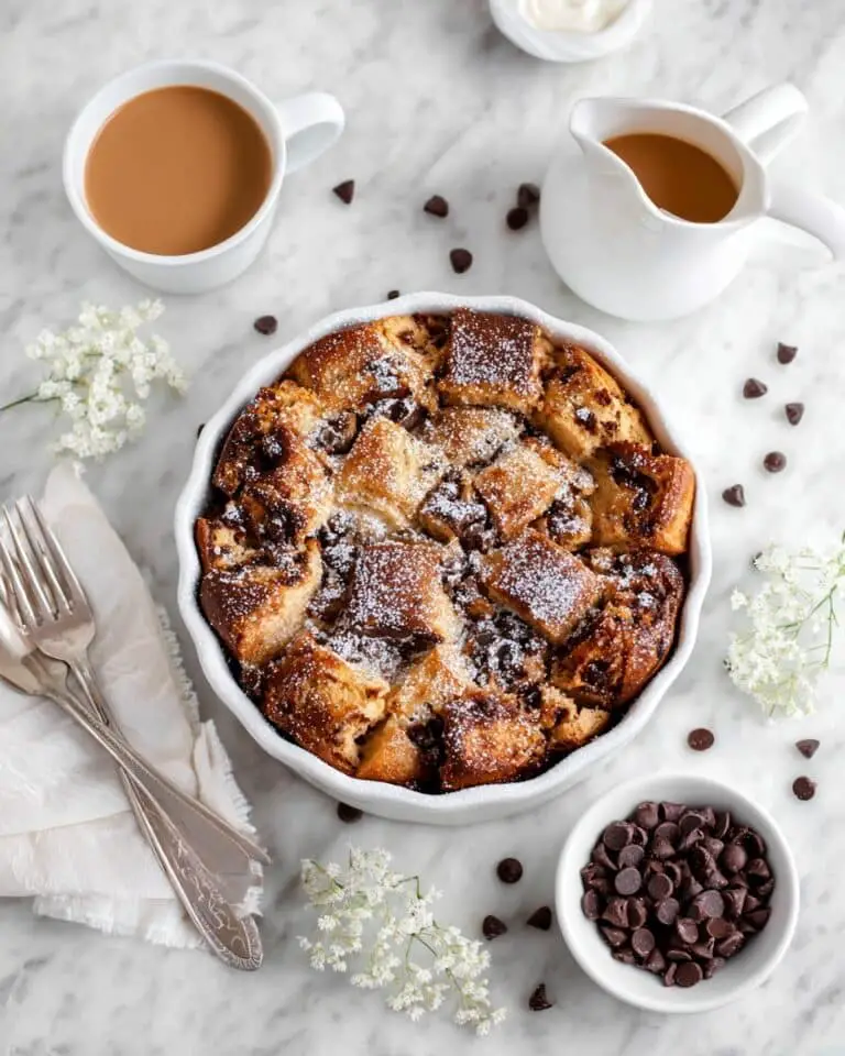 Chocolate Chip Bread Pudding Recipe