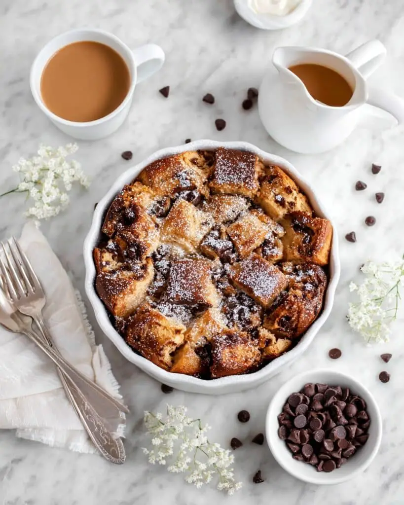 Chocolate Chip Bread Pudding Recipe