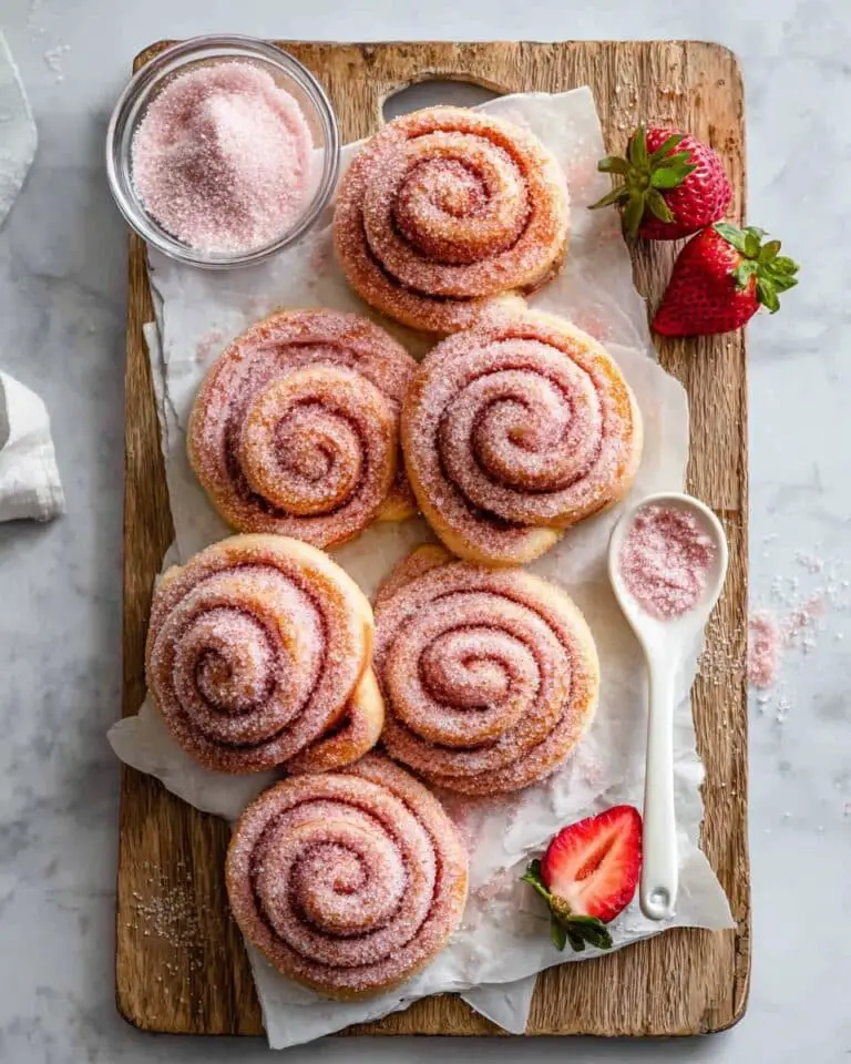 Strawberry Donut Rolls Recipe
