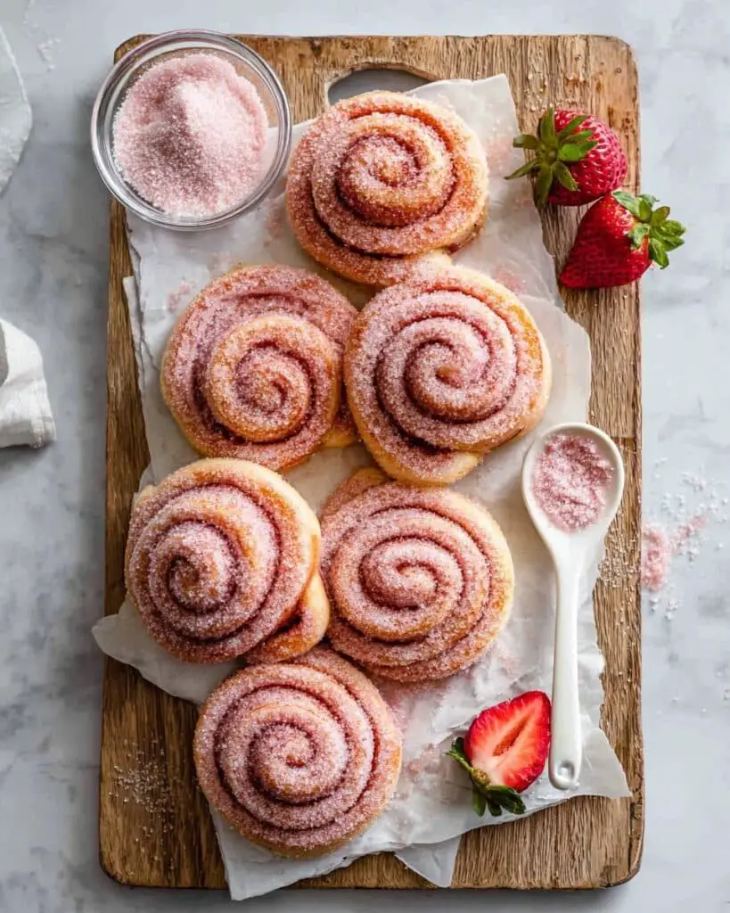 Strawberry Donut Rolls Recipe