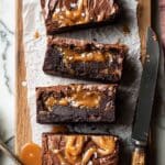 Small Batch Brownies with Caramel Sauce Recipe