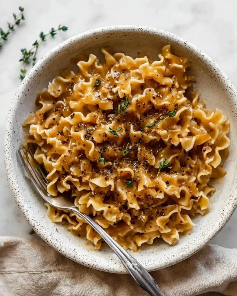 One Pot French Onion Pasta Recipe