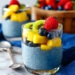 High Protein Blue Chia Pudding Recipe
